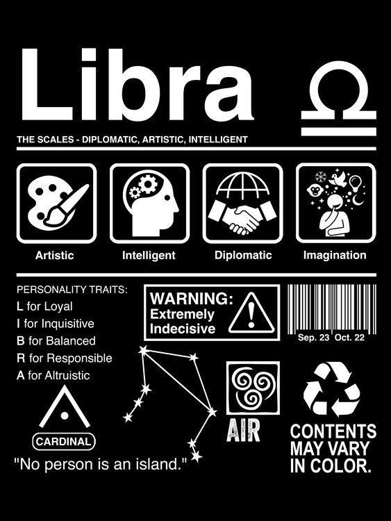 Poster Libra Label