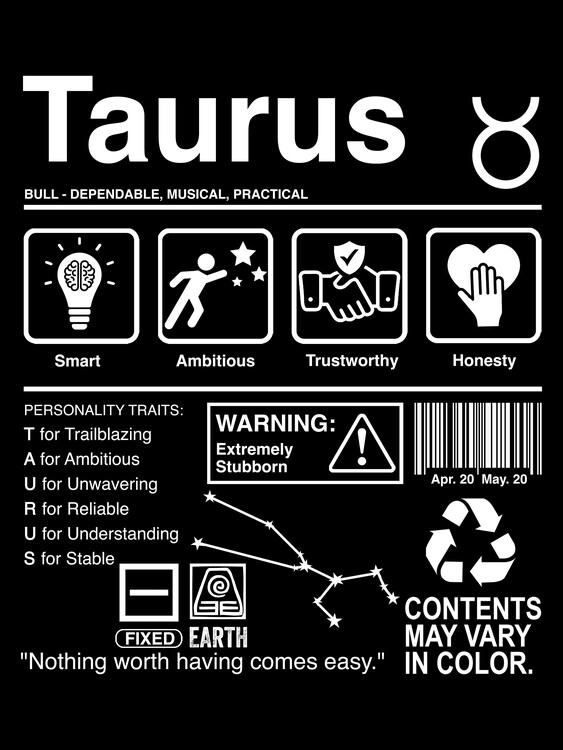 Poster Taurus Label