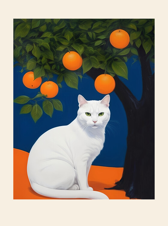 Плакат White Cat