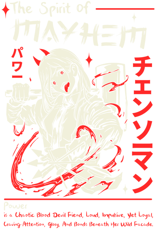 T-shirt Power The Spirit Of Mayhem