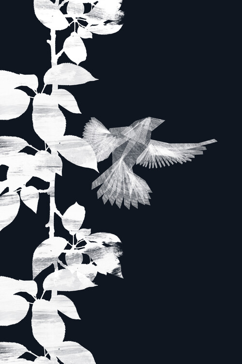 Poster Danushka Abeygoda - Botanical Bird B