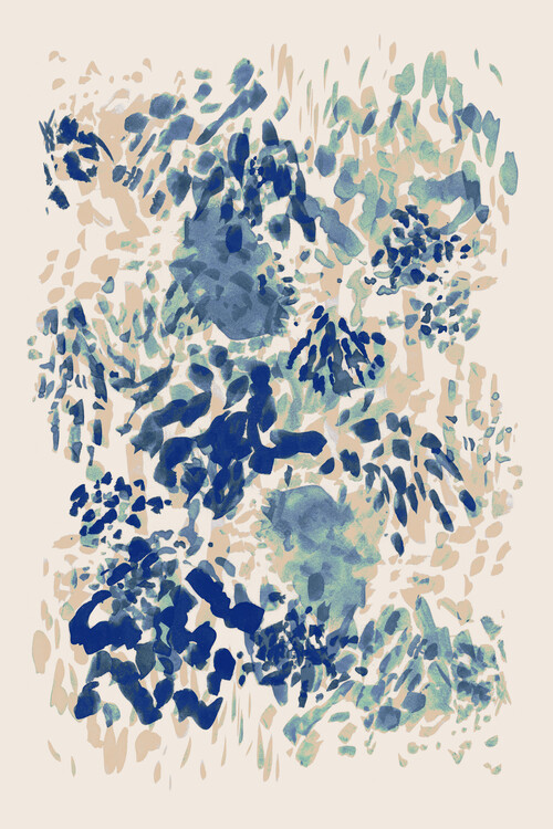 Poster Danushka Abeygoda - Blue Coral Garden