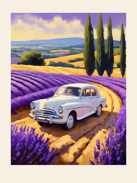 Плакат Lavander Roads