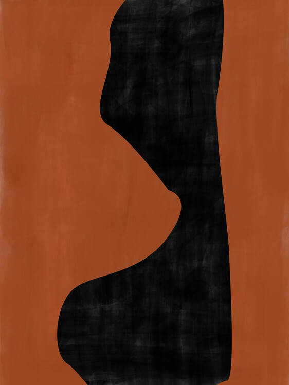 Poster Abstract Terracotta Shapes No.1