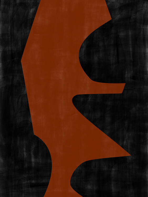 Poster Abstract Terracotta Shapes No.2