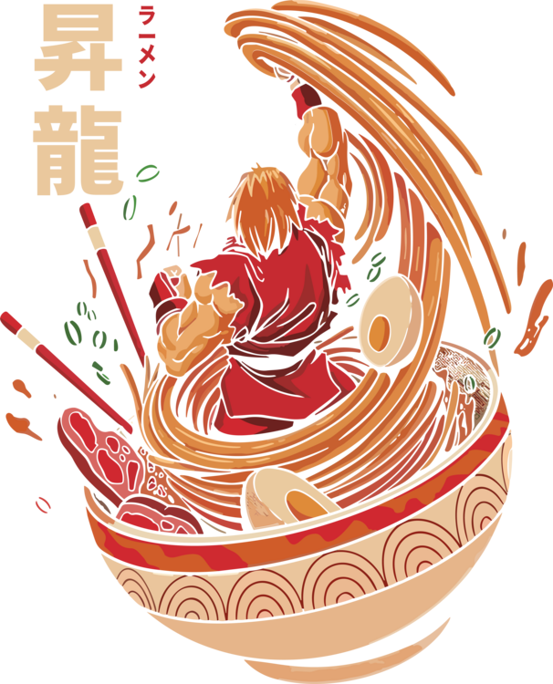 T-shirt Street Ramen Fighter