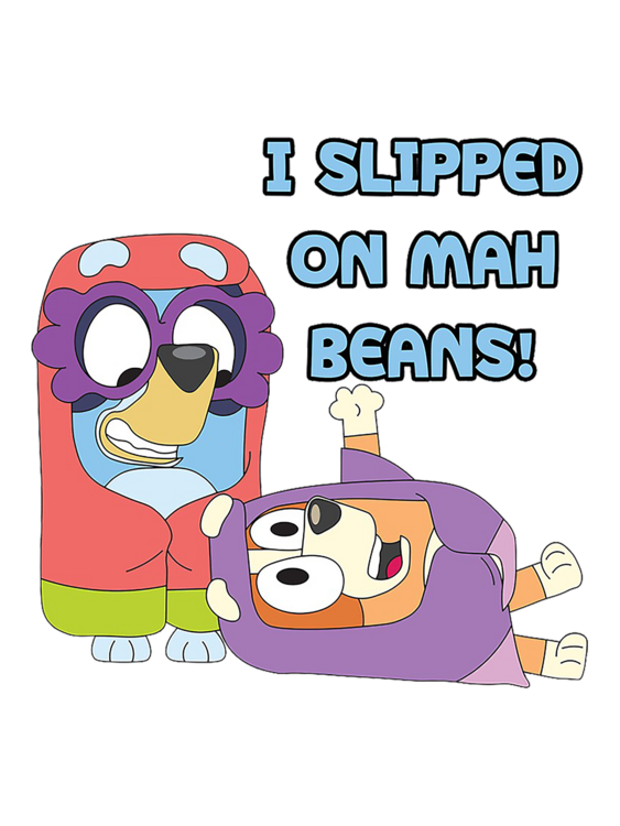 T-shirt i slipped on mah beans