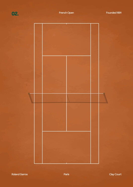 Canvas Print French Open Tennis Court