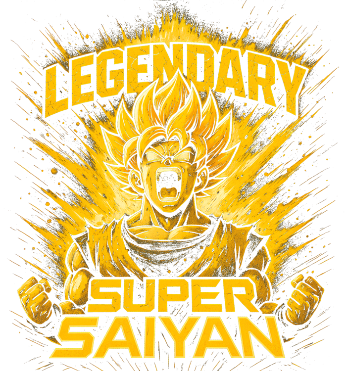 T-shirt Legendary Super Saiyan Goku - Dragon Ball Z Golden Warrior