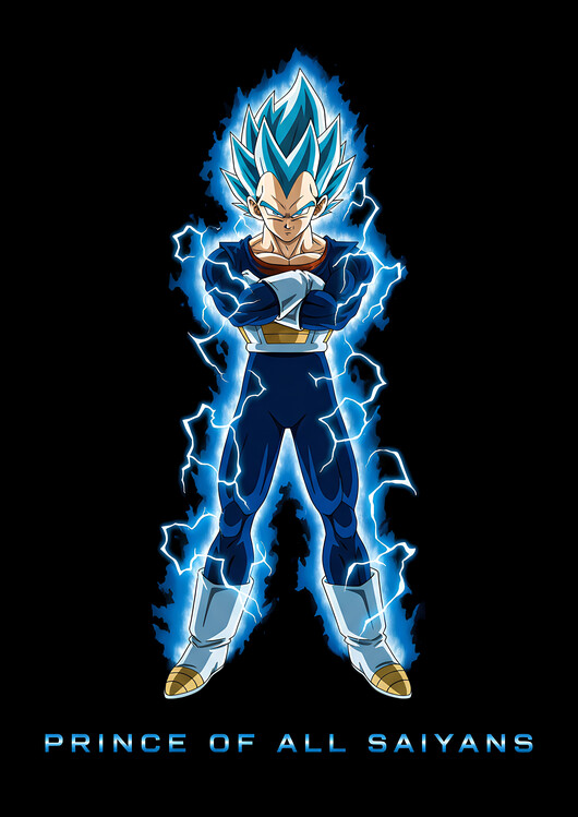 Plakat Vegeta Super Saiyan Blue Prince of Saiyans