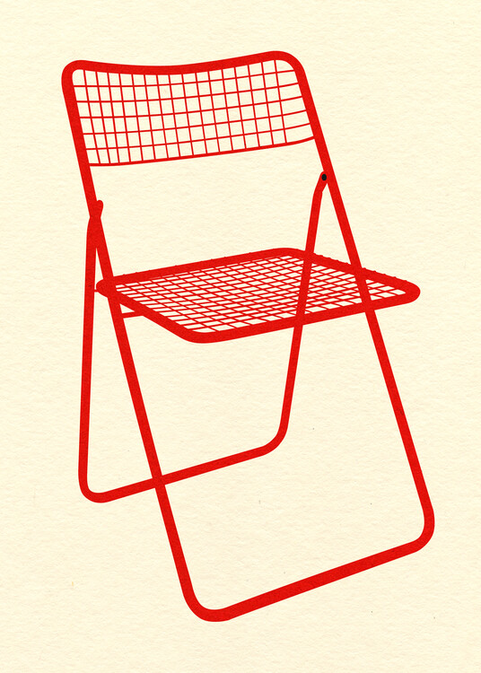 Poster Ted Net Chair Red