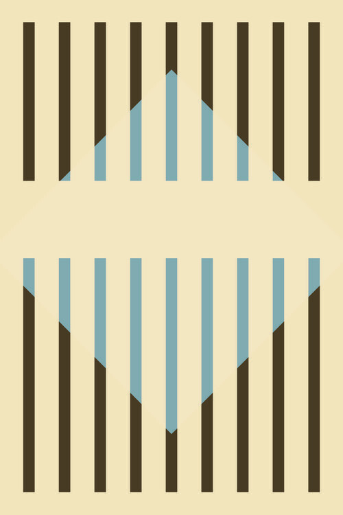 Poster Faded Geometric #3