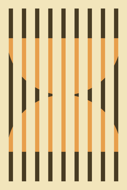 Poster Faded Geometric #4