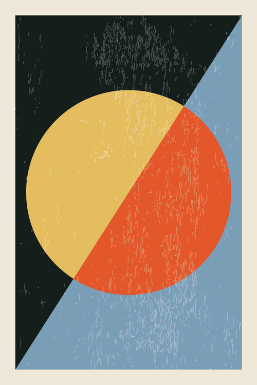 Canvas Print Minimal Abstract Shapes Series #18