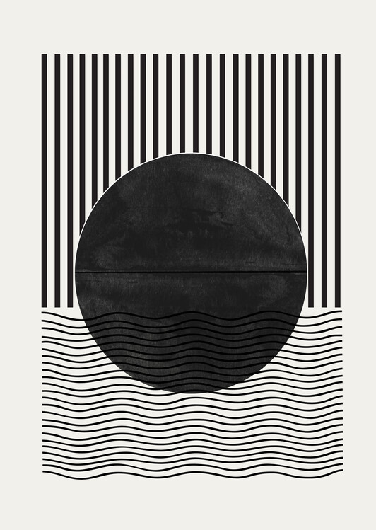 Canvas Print Monochrome Eclipse