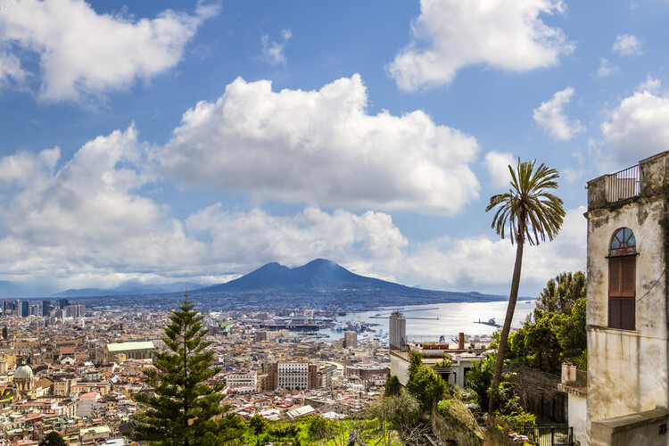 Poster NAPLES Magical view to Mount Vesuvius