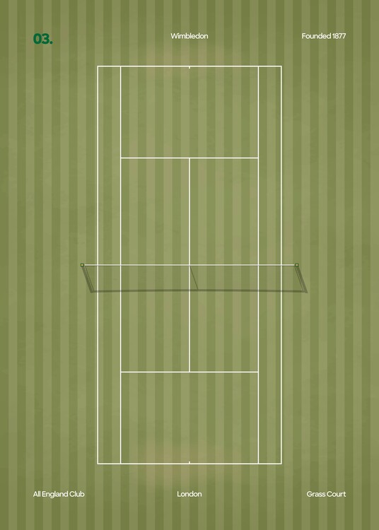 Canvas Print Wimbledon Tennis Court