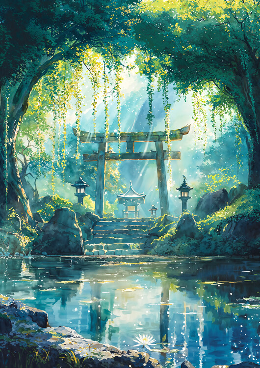 Poster Forest Kami Shrine