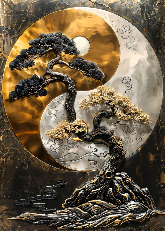 Poster Golden Bonsai Balance