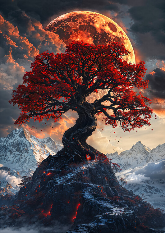 Poster Blood Moon Tree