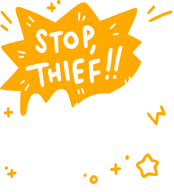 T-shirt Stop Thief !!