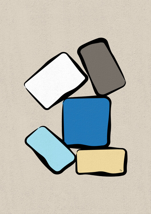 Плакат Abstract Cubes One