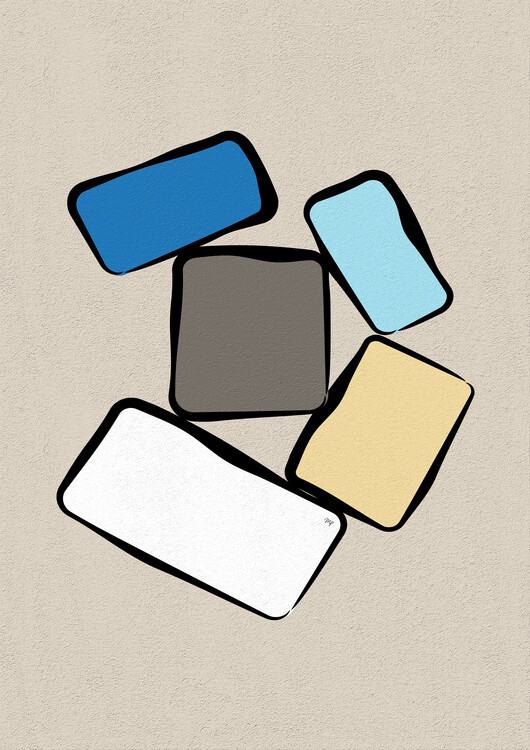 Плакат Abstract Cubes Two