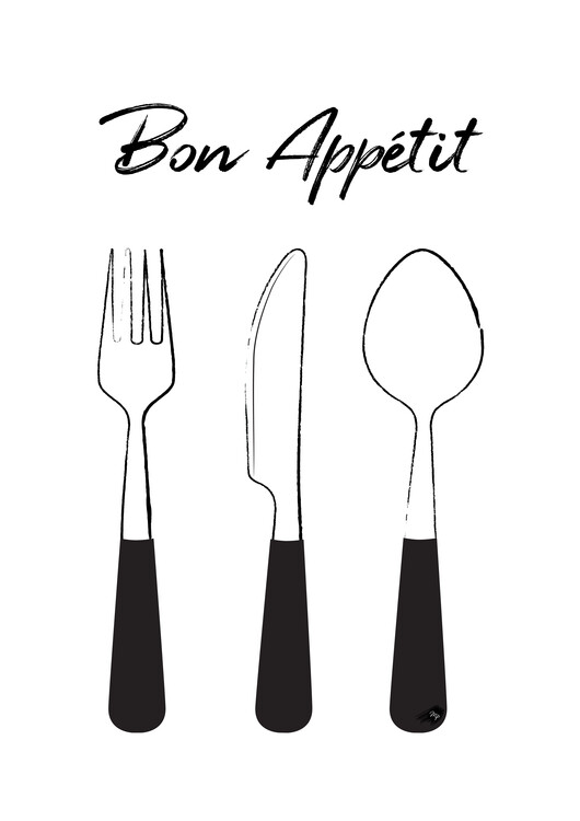 Poster Bon Appetit Cutlerz