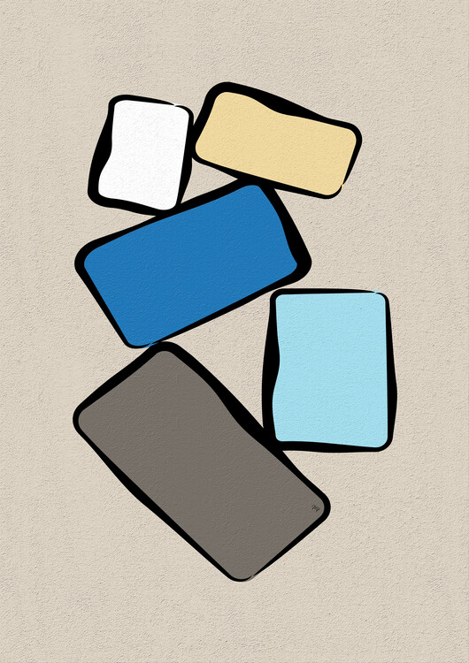 Плакат Abstract Cubes Three