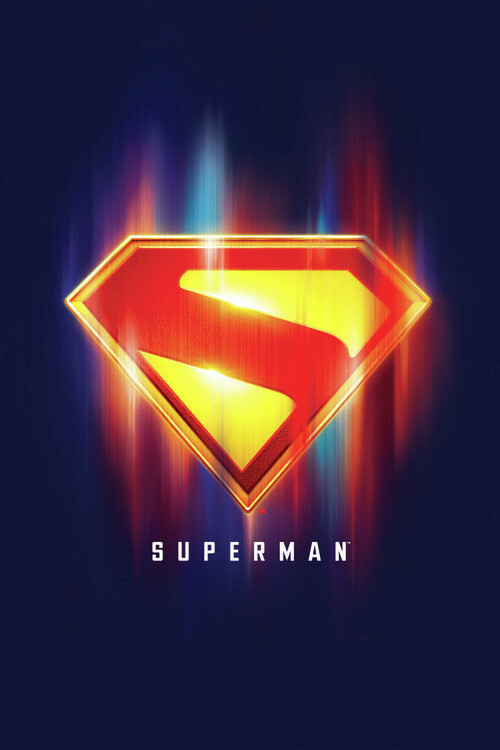 Poster Superman 2025 - S logo blurred