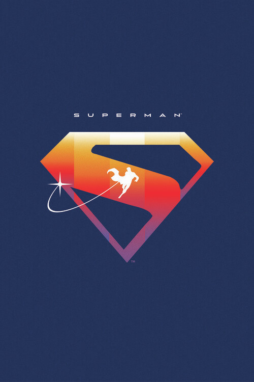 Poster Superman 2025 - Red S logo