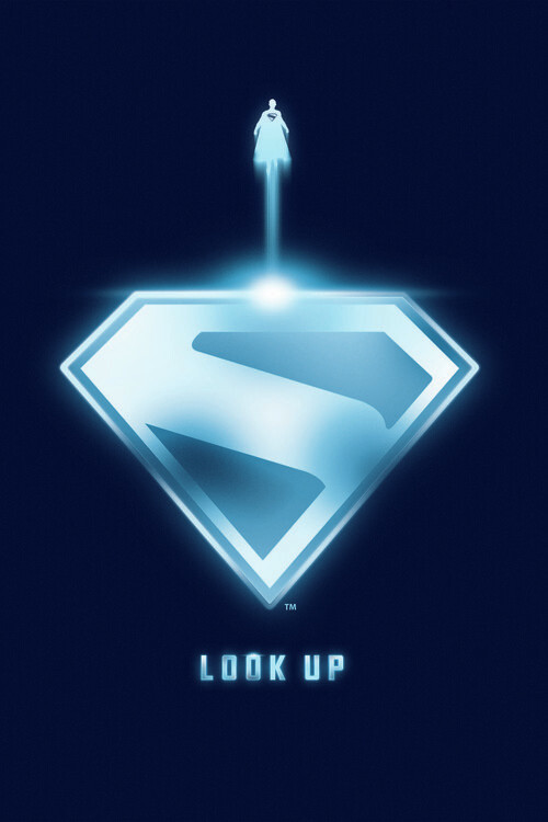 Poster Superman 2025 - Blue S logo