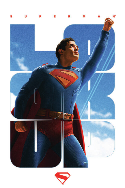 Poster Superman 2025 - Fly High - Look Up