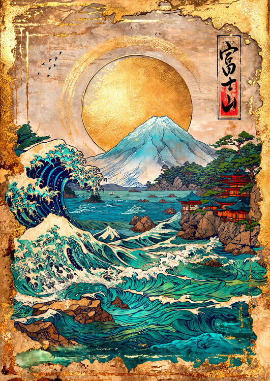 Poster Mount Fuji and the Great Wave
