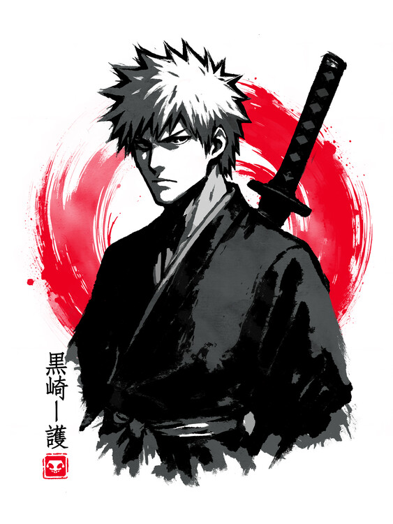 Poster Sumi-e Shinigami