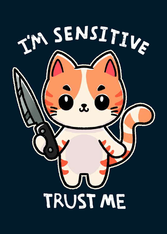 Poster I'm sensitive Cat