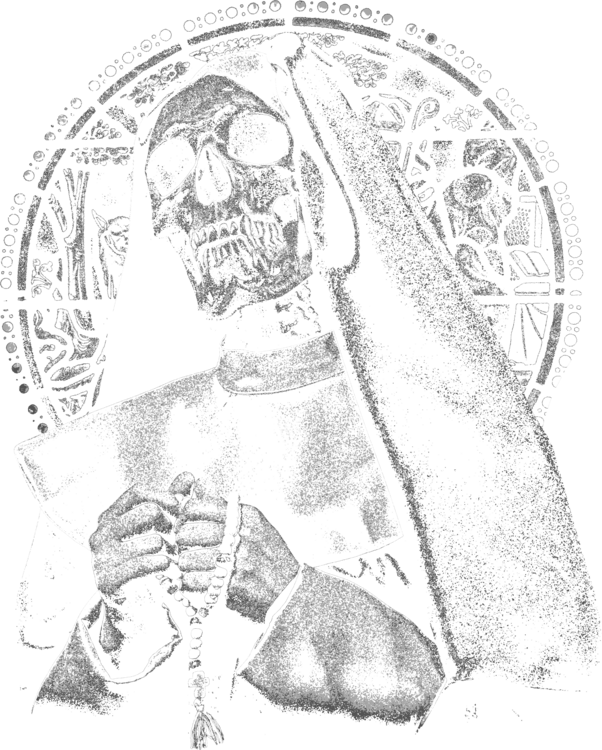 T-shirt Saint of the Damned - Occult Streetwear