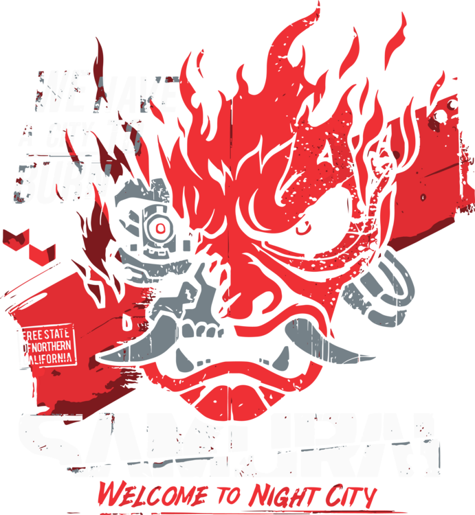 T-shirt Samurai Cyberpunk
