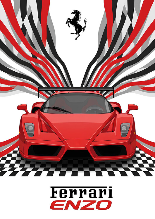 Plakát Ferrari Enzo: The Ultimate Tribute to Speed and Innovation