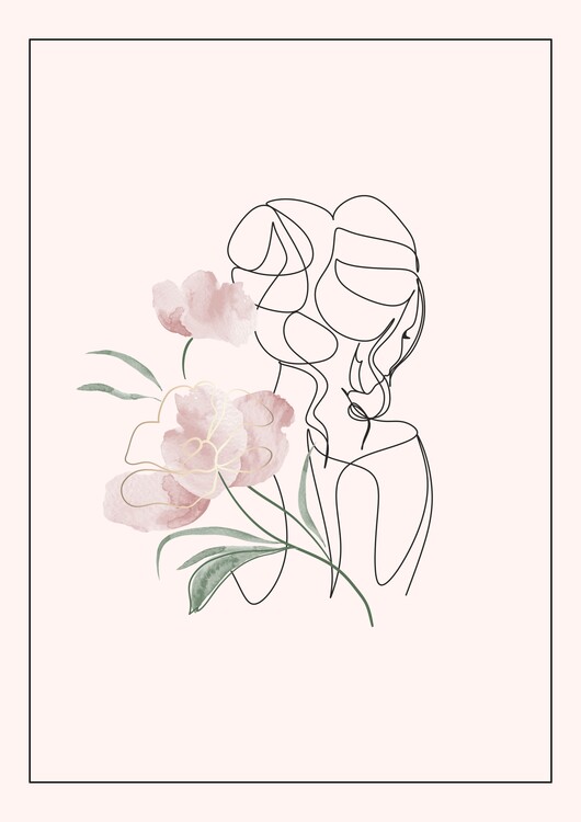 Poster Minimalist Botanical Line Art I