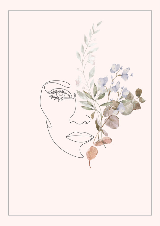 Poster Minimalist Botanical Line Art III