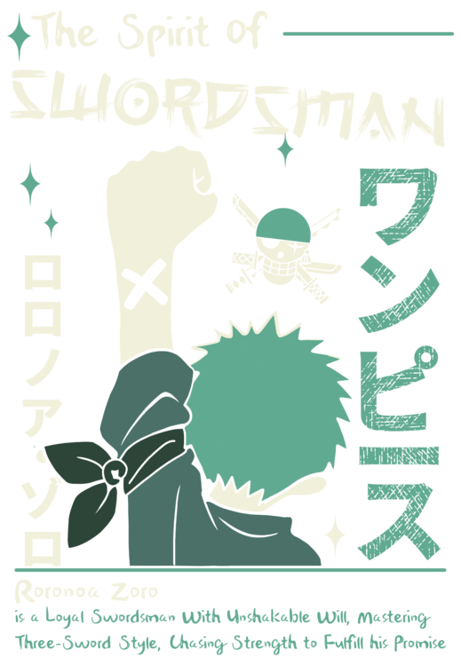 T-shirt Zoro The Spirit of Swordsman