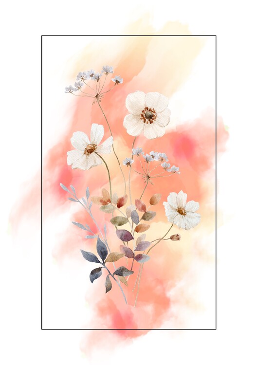 Poster Minimalist/Flowers/Colorful