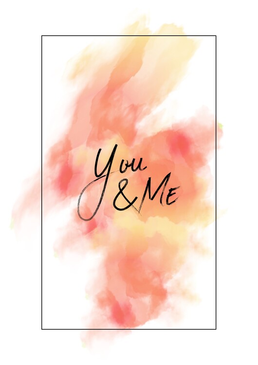 Poster Minimalist/Colorful/You and Me