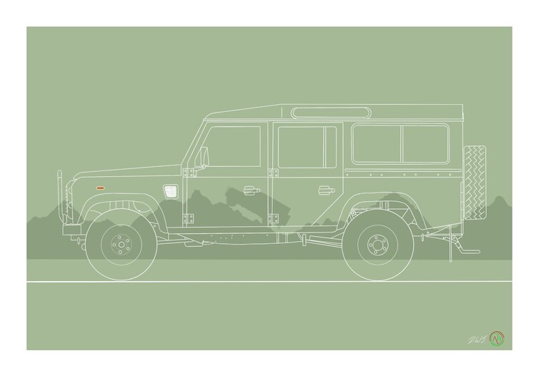 Poster Land Rover Defender 110