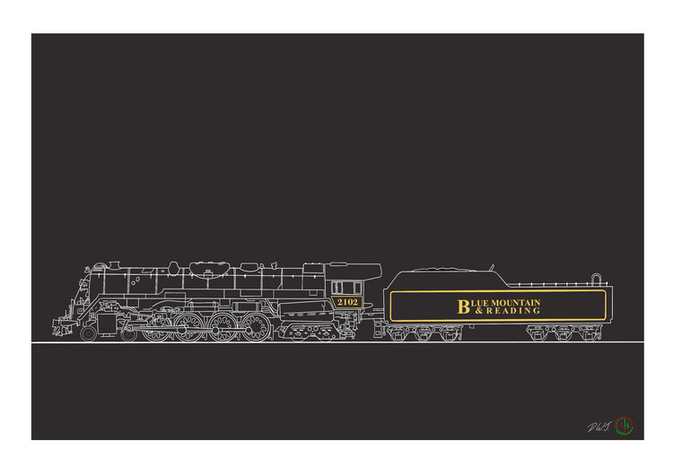 Poster Blue Mountain & Reading