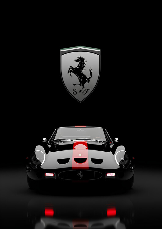 Poster Ferrari 250 GTO: Racing Royalty Reimagined