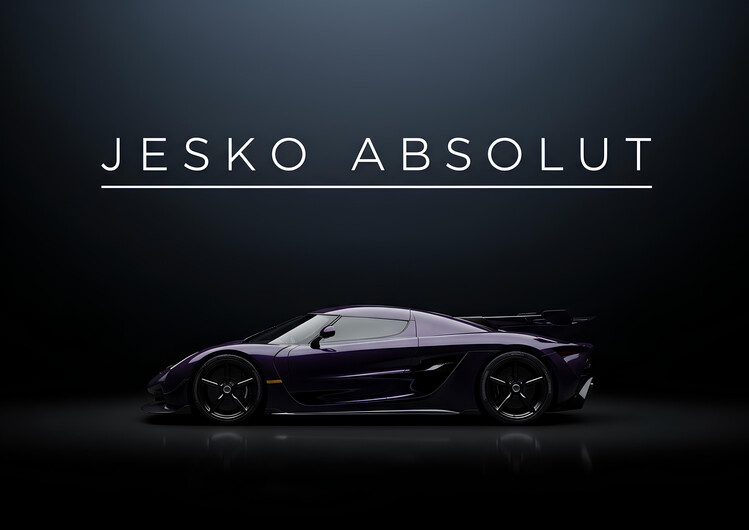 Plakát Koenigsegg Jesko Absolut Purple Speed Machine