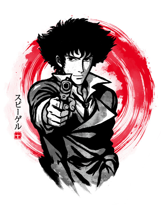 Poster Sumi-e Cowboy