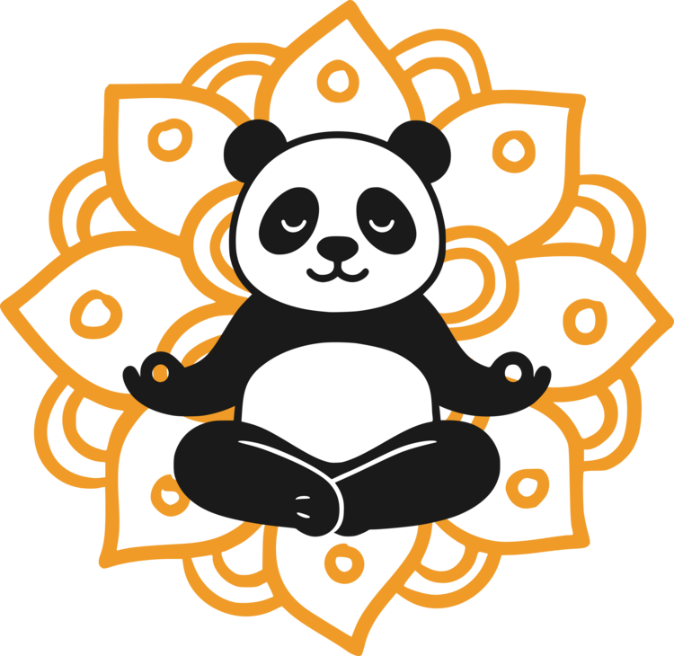 T-shirt Panda Mandala Power